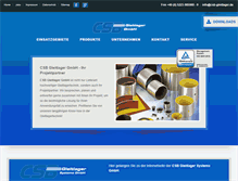 Tablet Screenshot of csb-gleitlager.de